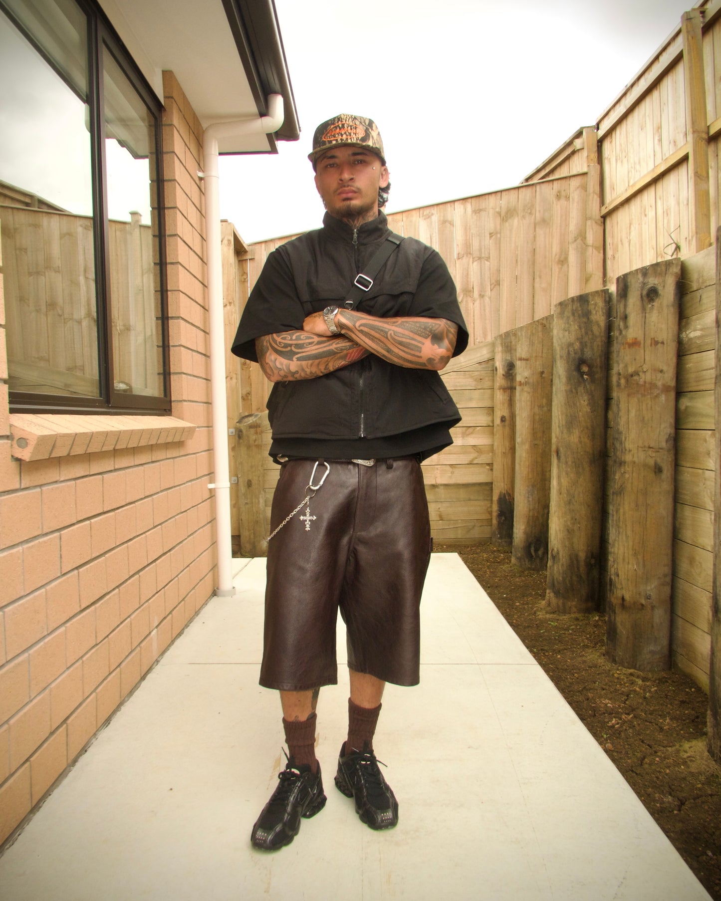 CLASSIC SCRIPT CAMO HAT - ORANGE