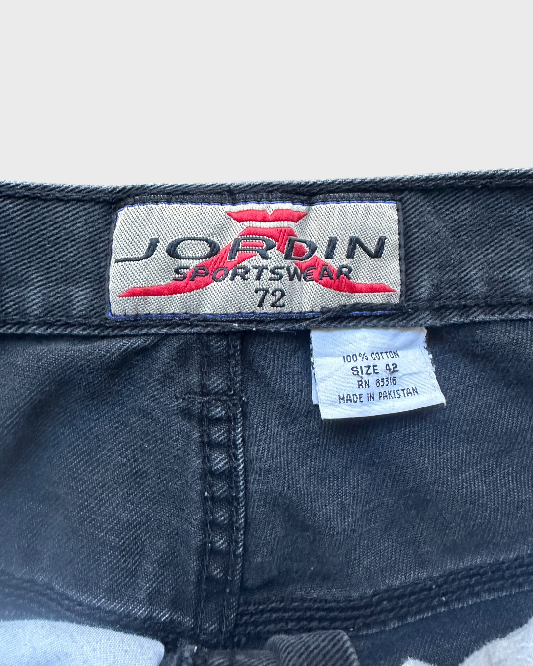 00s jordin carpenter denim jorts - 42”