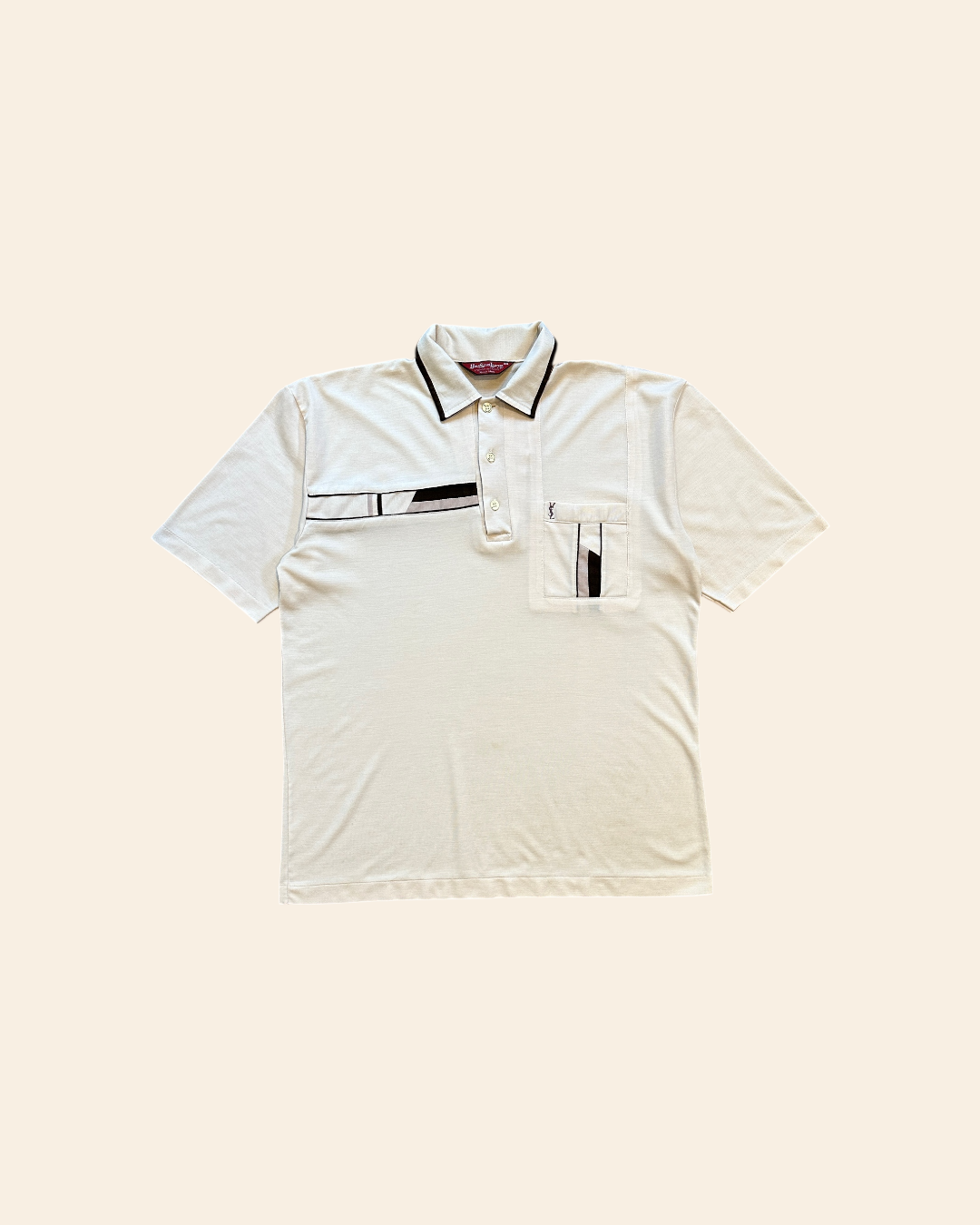 VINTAGE 90s Yves Saint Laurent Polo Shirt - L/xl