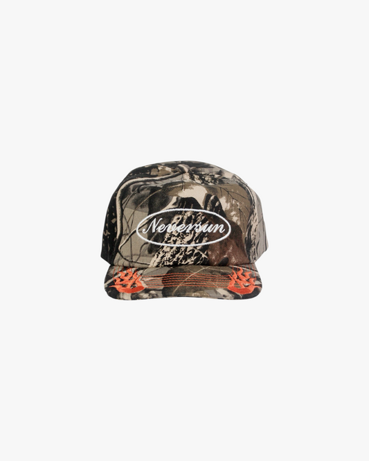 FLAME SCRIPT CAMO HAT