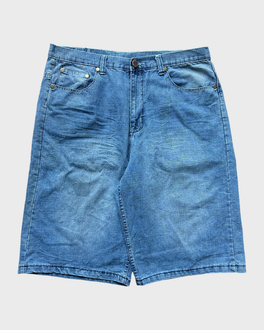 00s indigo denim jorts - 36”