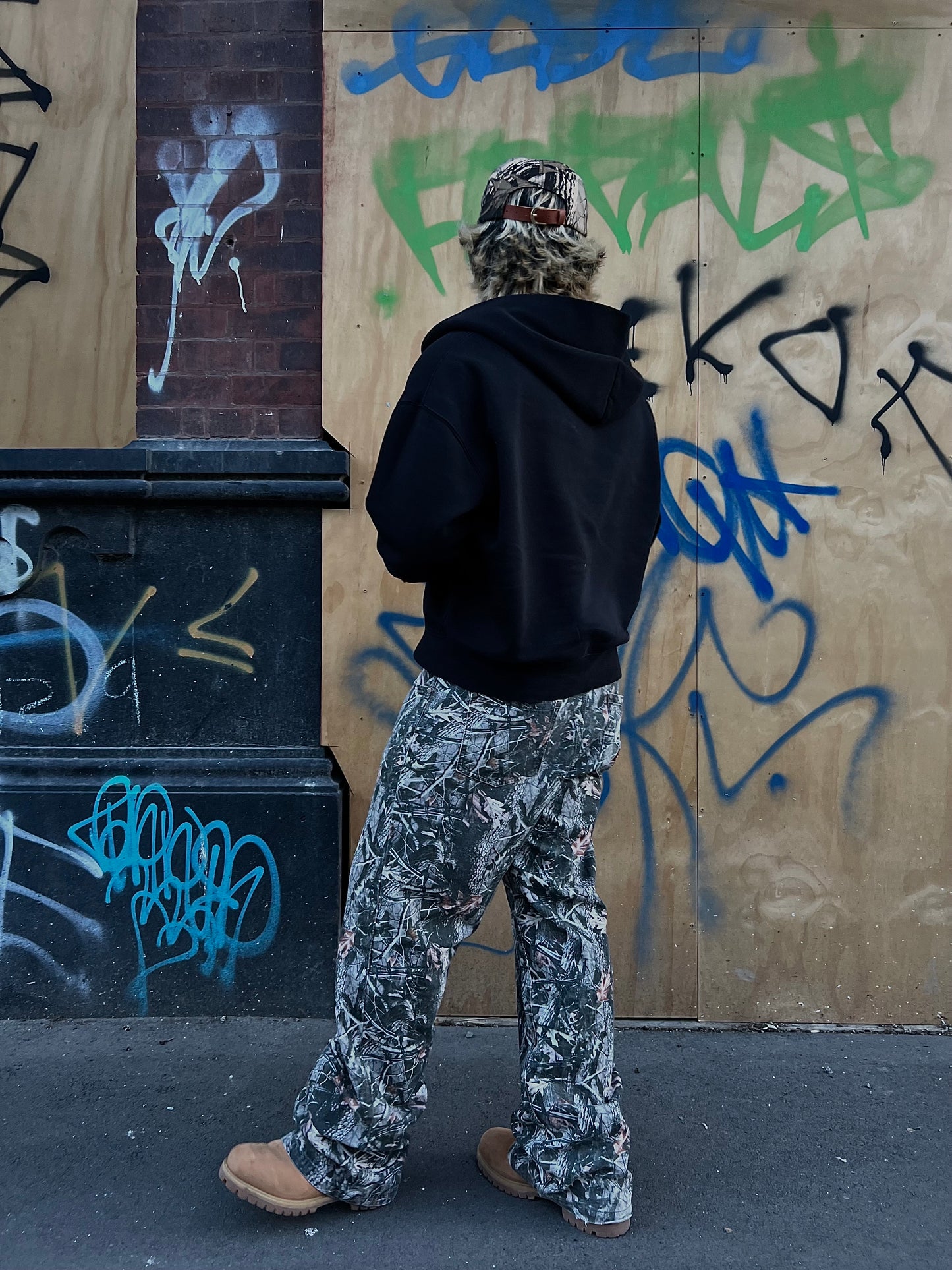 CLASSIC SCRIPT CAMO HAT - ORANGE