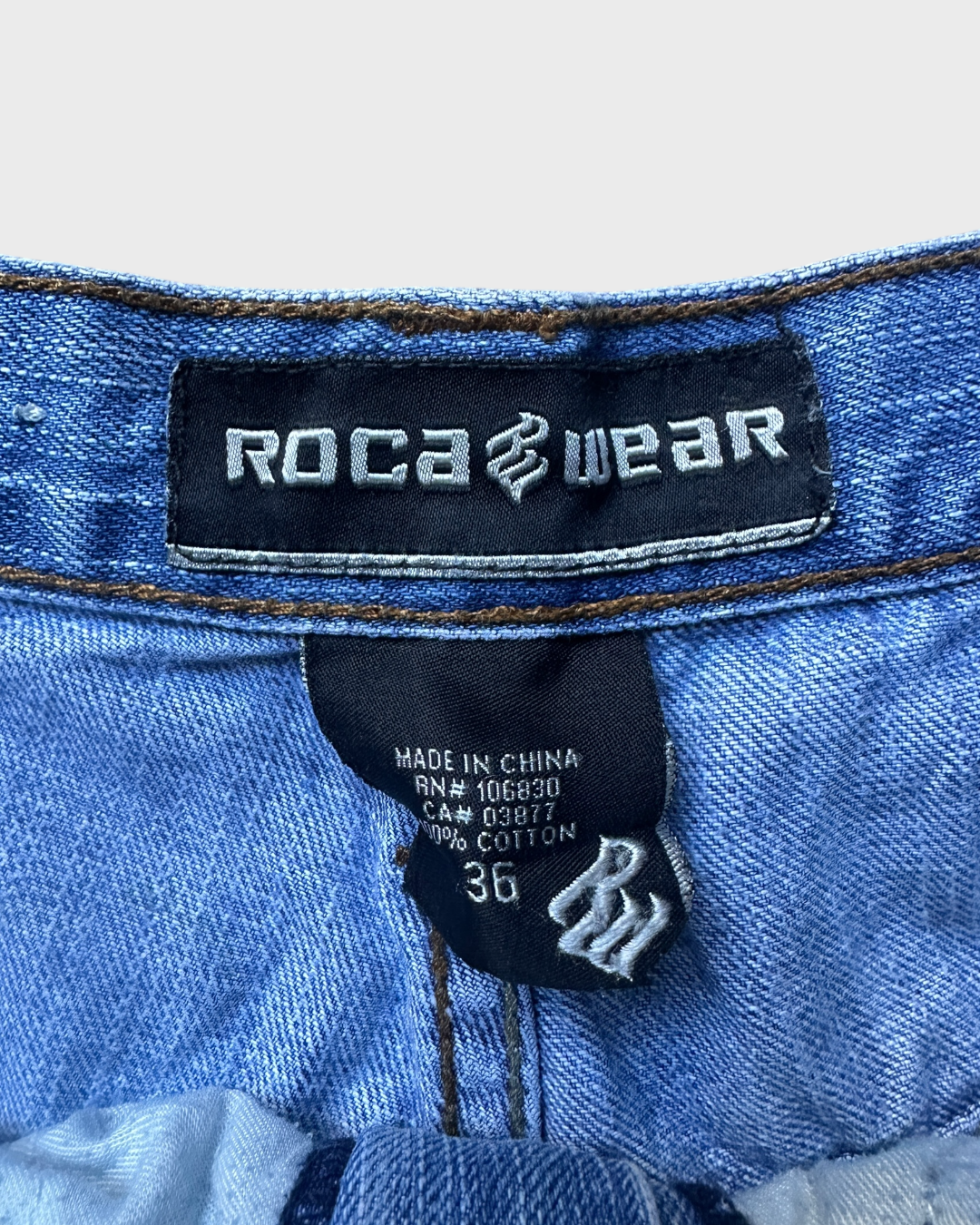 00s rocawear denim jorts - 36”