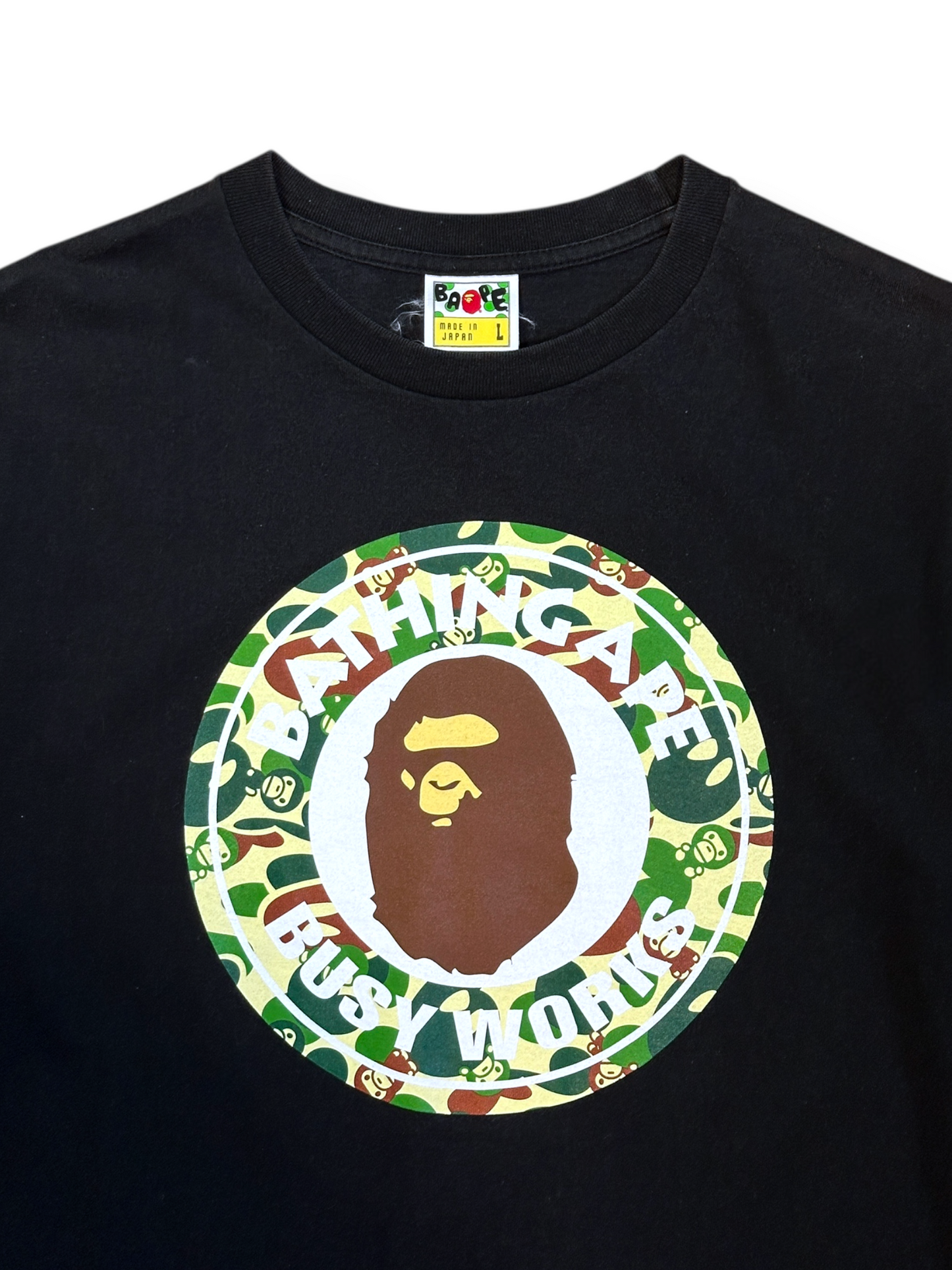 BAPE BUSY WORKS TEE - L