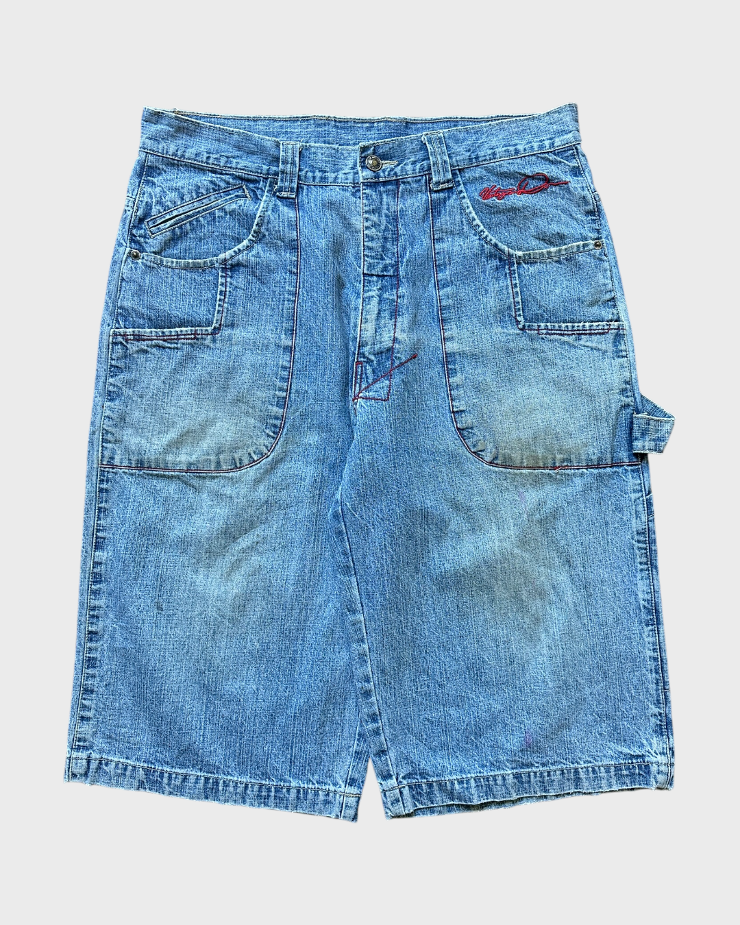 00s vintage don denim carpenter jorts - 34”