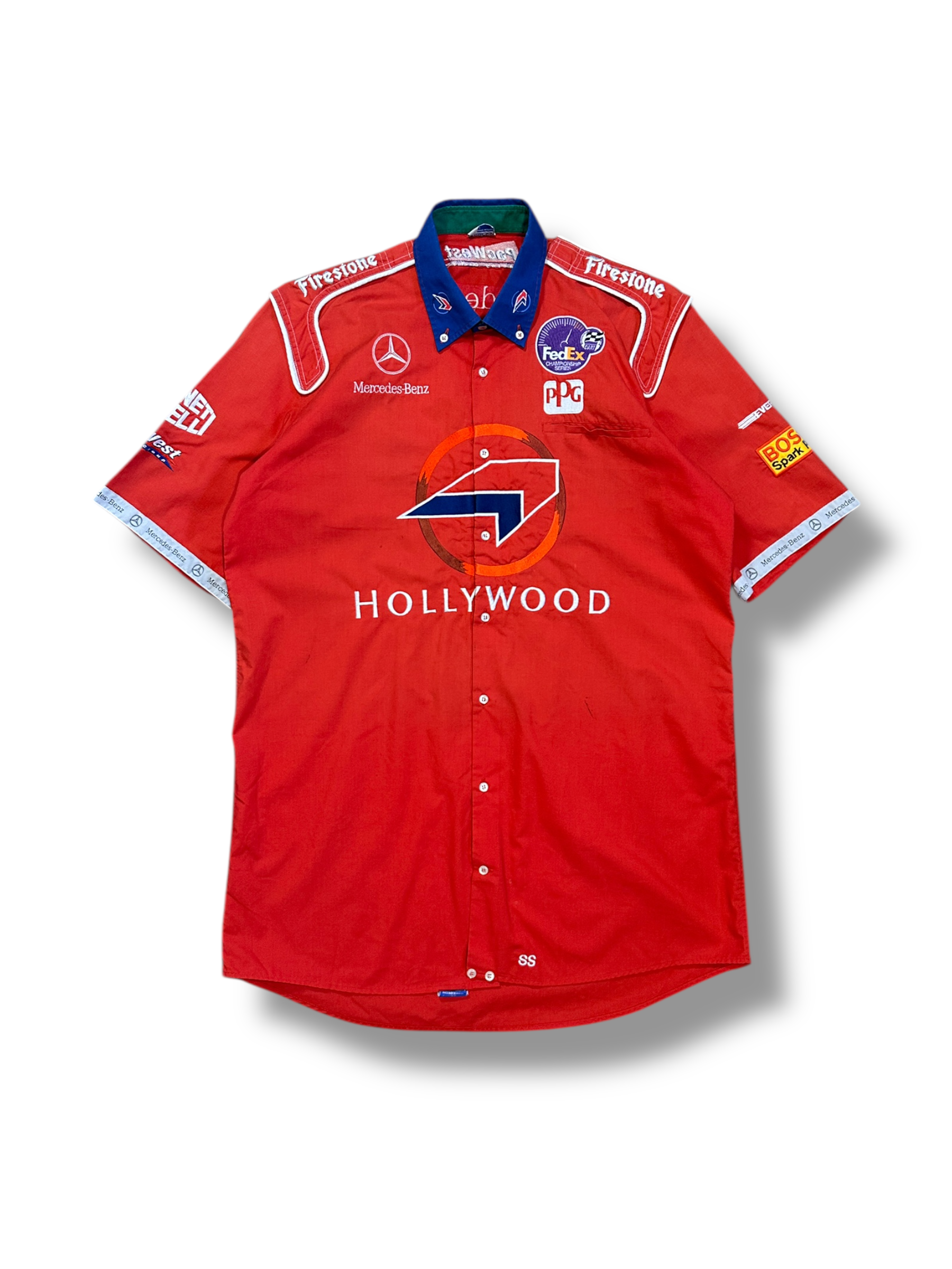 1990’s Mercedes Hollywood Pac West Racing button-up - XL