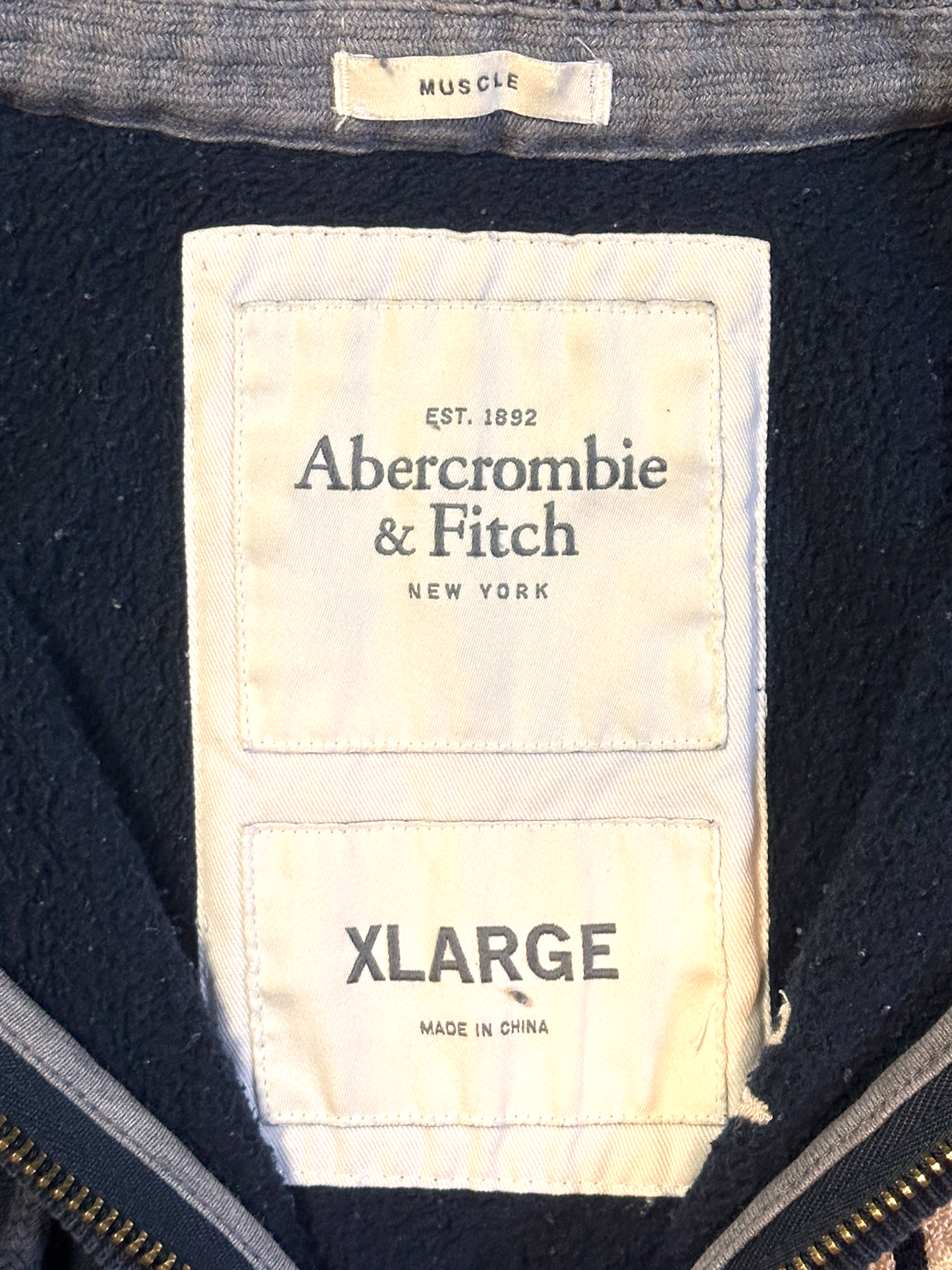 Abercrombie & fitch zip up hoodie - L