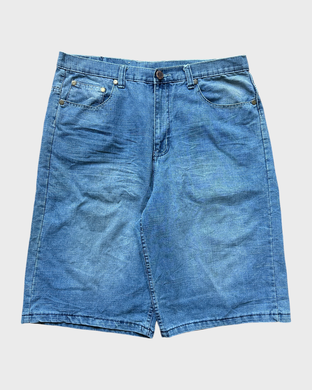 00s indigo denim jorts - 36”
